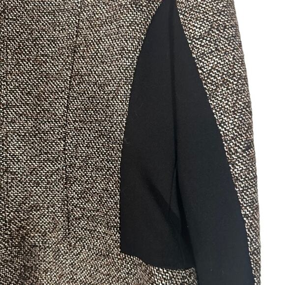 WHBM Gray & Black Tweed Long Sleeve Career Style Full Zip Jacket Women Sz 0 - Picture 4 of 13